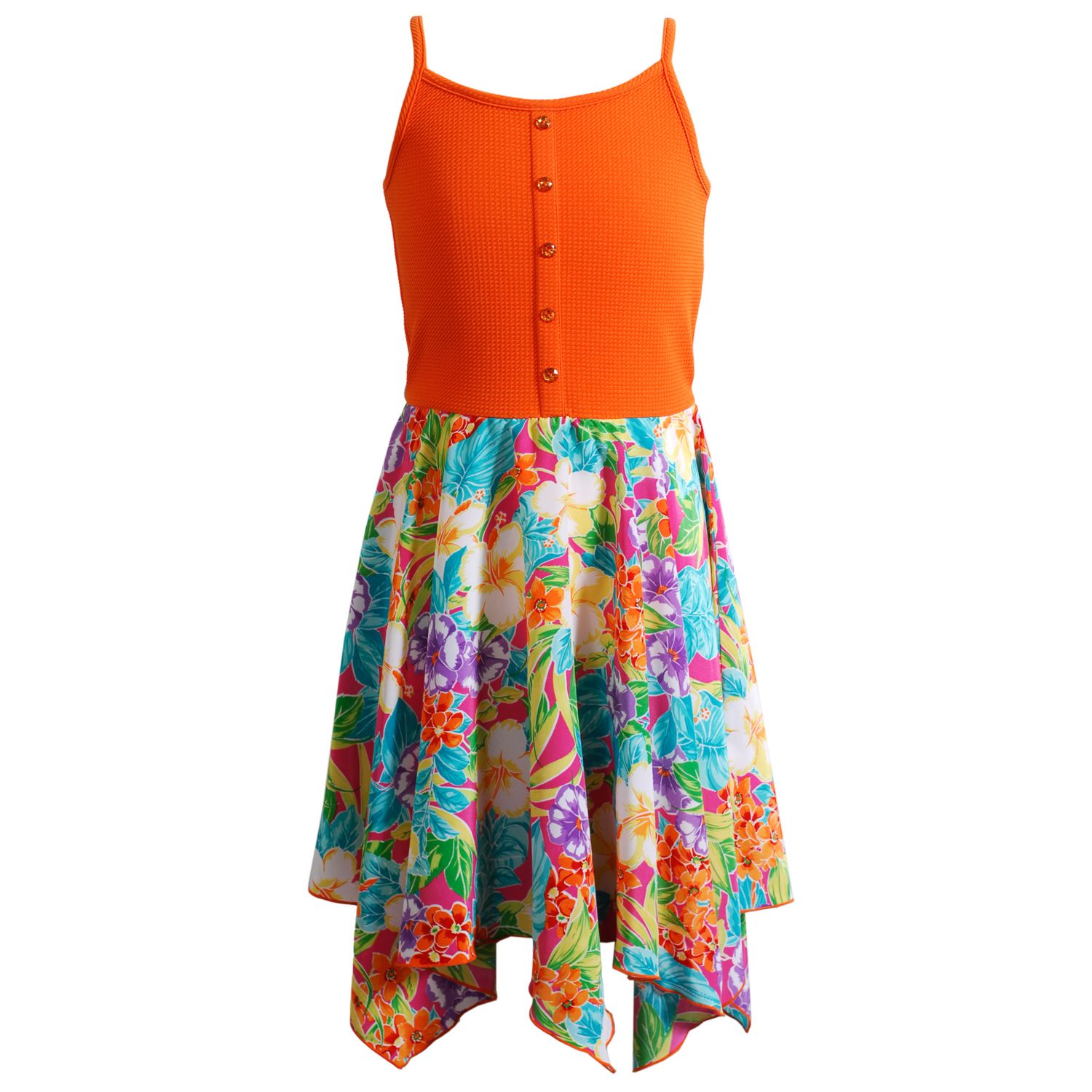 Western Handkerchief Hem Dress